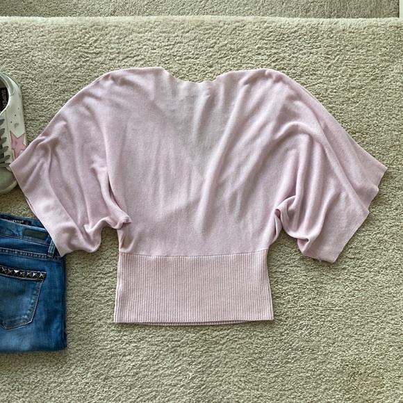 Bailey 44 Blush Color V Neck Sweater Top - Picture 6 of 6